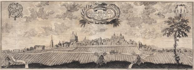 Ansicht der Stadt Köthen von Süden, um 1720 (Bach-Archiv Leipzig)