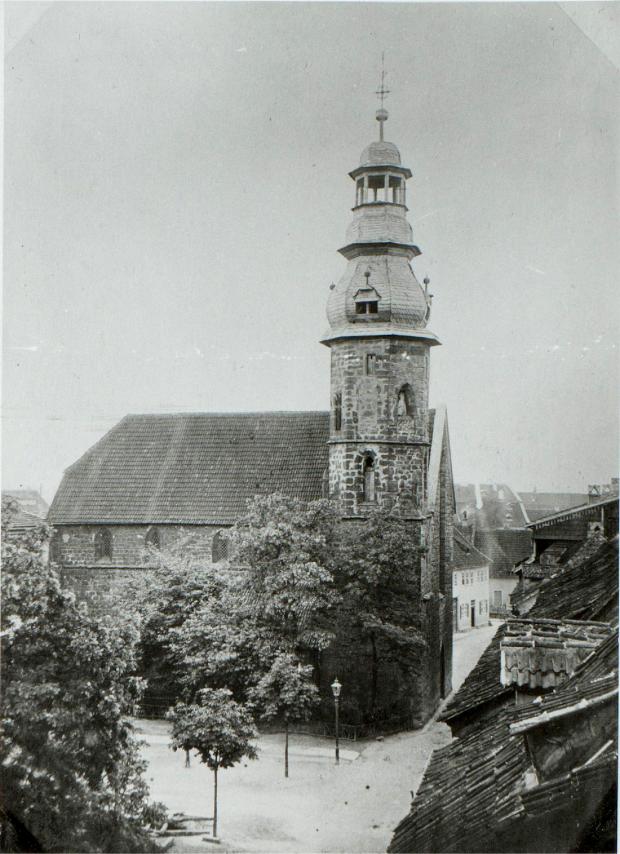 Die Brückenkirche vor dem Abbruch 1884