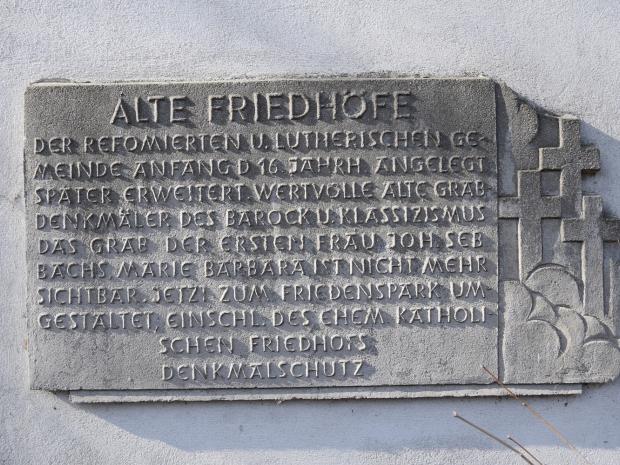 Informationstafel zum Alten Friedhof