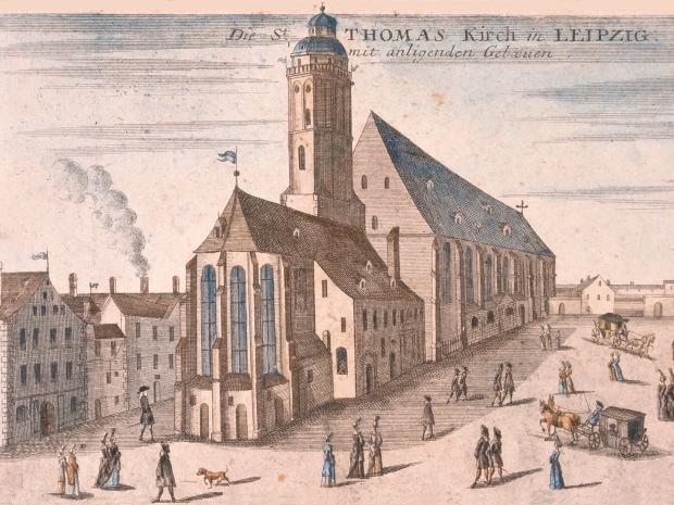 Thomaskirche und nördlicher Thomaskirchhof 1749